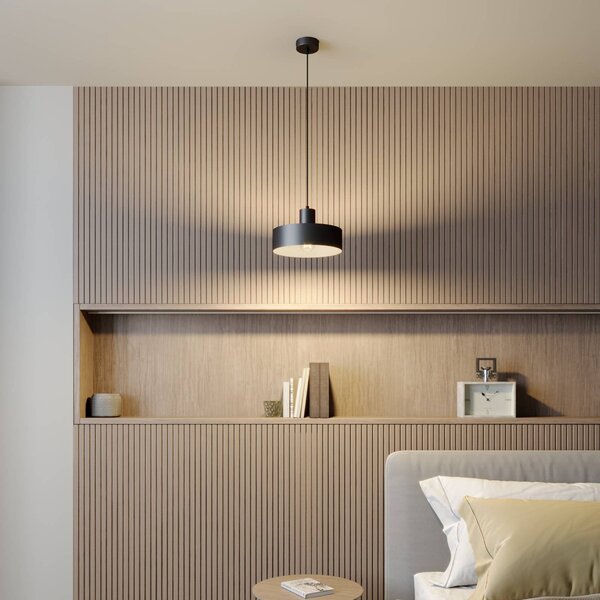 Lampada a sospensione Rif SIGMA, dimmerabile, Nero, Soggiorno / Sala da pranzo, Metallo, Moderno, Lampada a sospensione