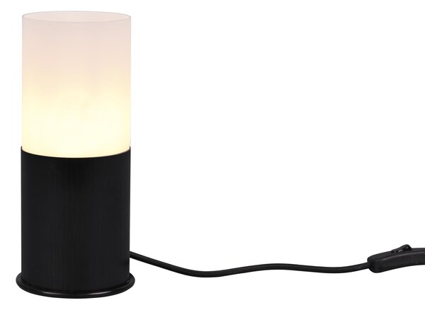 Lampada tavolo da Interno E27 in Metallo Nero Opaco