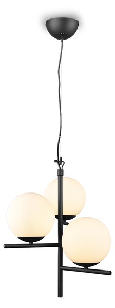 Lampada a Sospensione da Interno E14 in Metallo Nero Opaco
