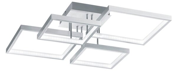 Plafoniera da Interno a LED in Metallo Alluminio Spazzolato
