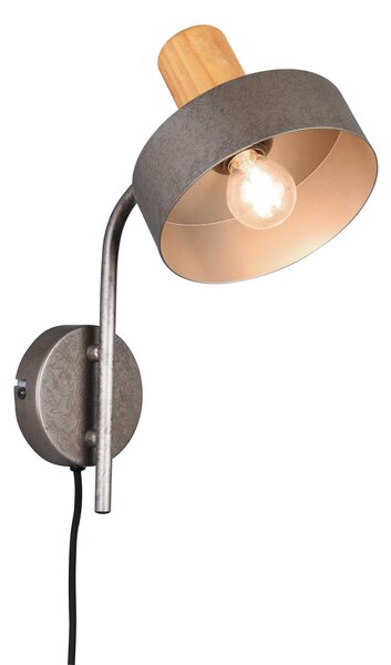 Applique da Interno a Led in Metallo Nichel Anticato