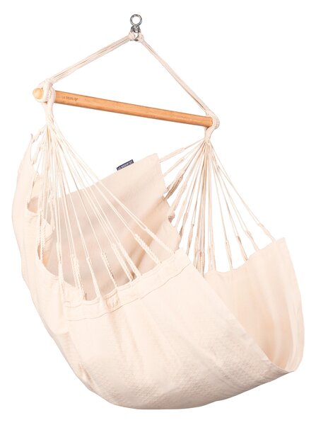 La Siesta Habana Latte Basic - Sedia sospesa in cotone organico bianco naturale Sedia sospesa