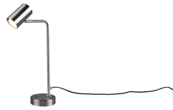 Lampada tavolo da Interno a Led in Metallo Nickel Opaco