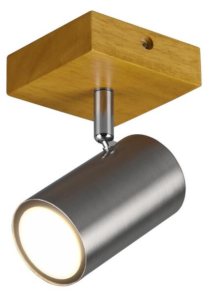 Spot da Interno a Led in Metallo Nickel Opaco