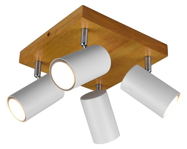 Spot da Interno a Led in Metallo Bianco Opaco