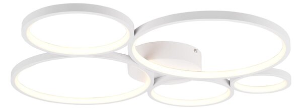 Plafoniera da Interno a Led in Metallo Bianco Opaco