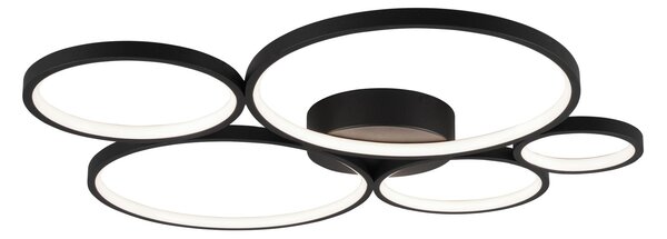 Plafoniera da Interno a Led in Metallo Nero Opaco