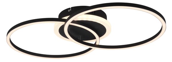 Plafoniera da Interno a led in Metallo Nero Opaco
