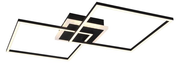 Plafoniera da Interno a led in Metallo Nero Opaco
