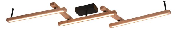 Plafoniera da Interno a led in Legno naturale Legno Naturale
