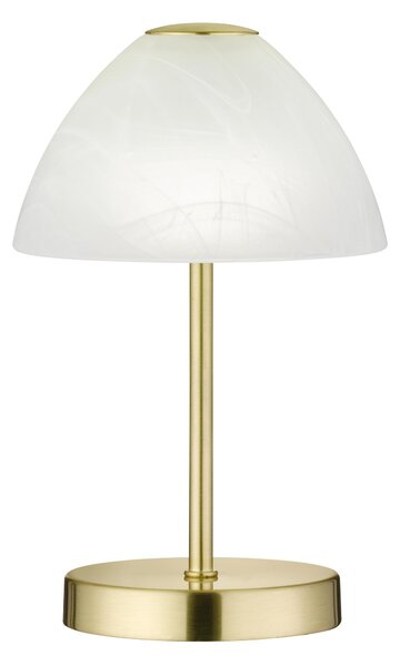 Lampada tavolo da Interno a LED in Metallo Ottone Satinato