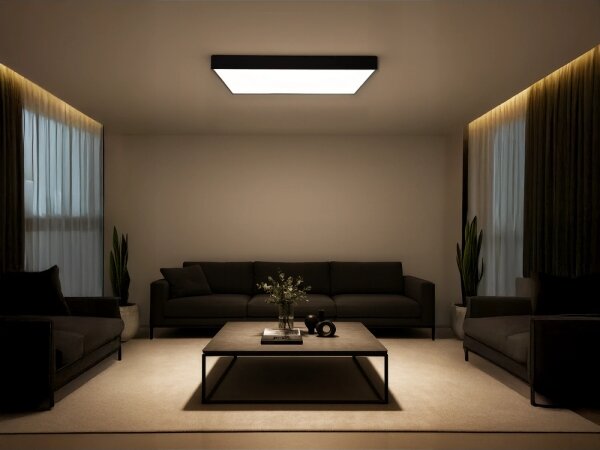 Plafoniera LED/340W/230V 3000/4000/6500K 100x100 cm nero