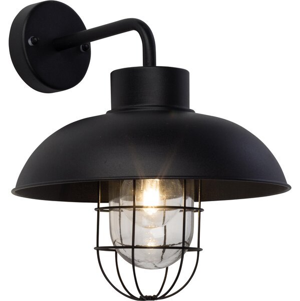 Lampada BRILLANTE Applique da esterno Portland a sospensione nera | 1x A60, E27, 60W, adatta a lampade standard (non incluse) | Classe di protezione IP: 44 - resistente agli spruzzi d'acqua