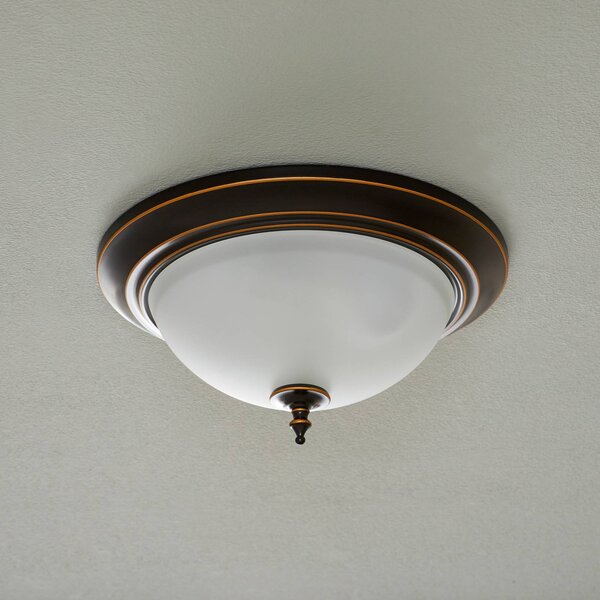 Westinghouse Plafoniera soffitto Harwell, dimmerabile, Bronzo / Ottone antico, Soggiorno / Sala da pranzo, Metallo, Antico, Plafoniera