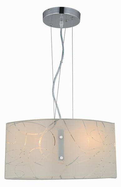 Lampada a Sospensione da Interno E27 in Metallo Bianco
