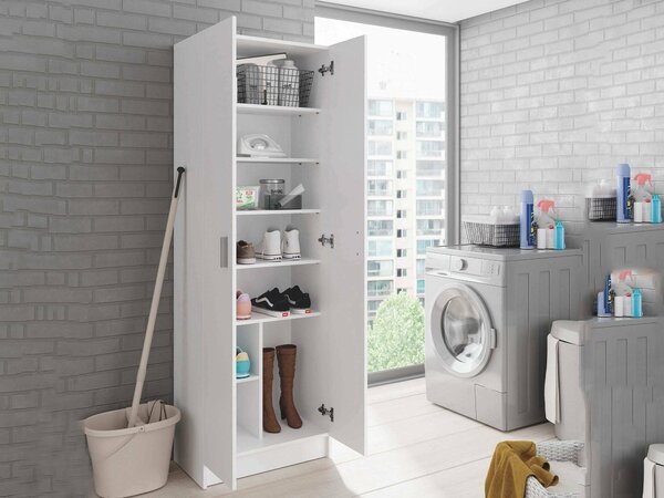 Armadio bianco lavanderia 59x180h cm - Altiplano