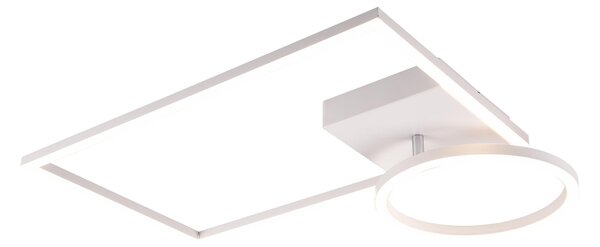 Plafoniera da Interno a LED in Metallo Bianco Opaco