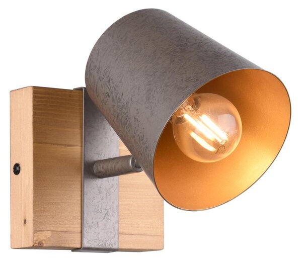 Spot da Interno E14 in Metallo Nickel Anticato