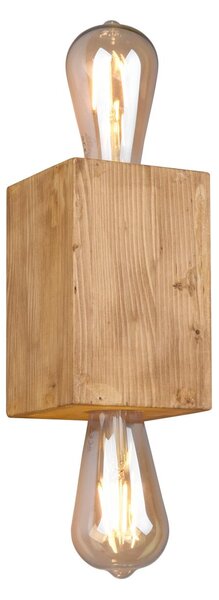 Applique da Interno E27 in Legno naturale Legno Naturale