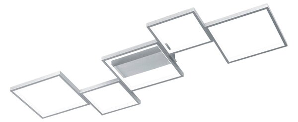 Plafoniera da Interno a LED in Metallo Alluminio Spazzolato