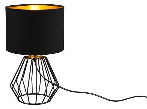 Lampada tavolo da Interno E14 in Metallo Nero