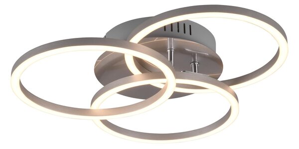 Plafoniera da Interno a led in Metallo Nickel Opaco