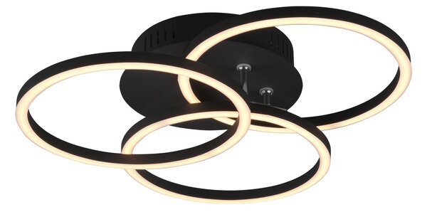 Plafoniera da Interno a led in Metallo Nero Opaco
