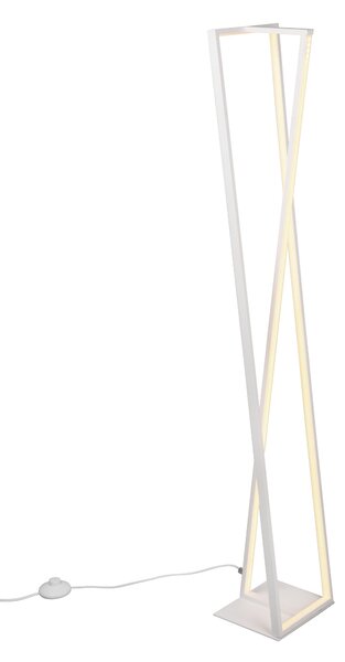 Piantana da Interno a led in Metallo Bianco Opaco