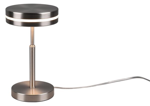 Lampada tavolo da Interno a led in Metallo Nickel Opaco