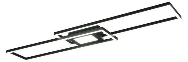 Plafoniera da Interno a led in Metallo Nero Opaco
