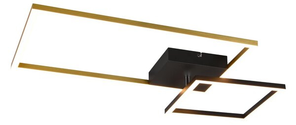 Plafoniera da Interno a LED in Metallo Ottone Satinato