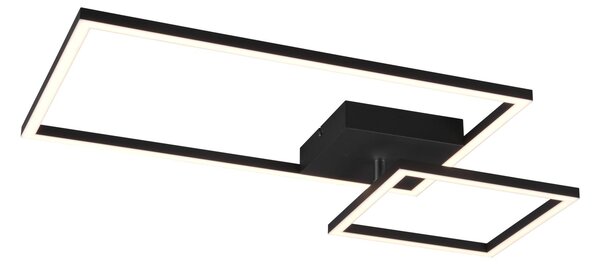 Plafoniera da Interno a LED in Metallo Nero Opaco