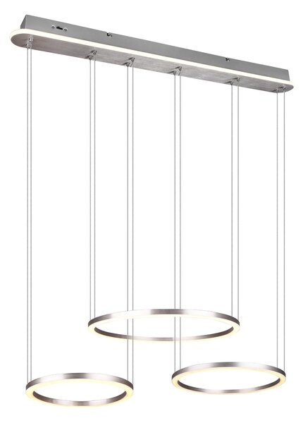 Lampada a Sospensione da Interno a LED in Metallo Nickel Opaco