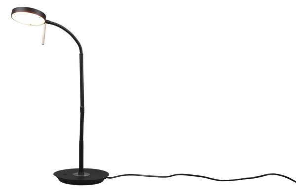 Piantana da Interno a LED in Metallo Nero Opaco