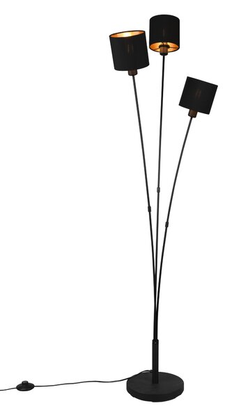 Piantana da Interno E14 in Metallo Nero Opaco