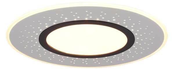 Plafoniera da Interno a LED in Metallo Nickel Opaco
