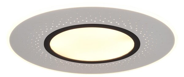 Plafoniera da Interno a LED in Metallo Nickel Opaco