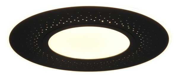 Plafoniera da Interno a LED in Metallo Nero Opaco