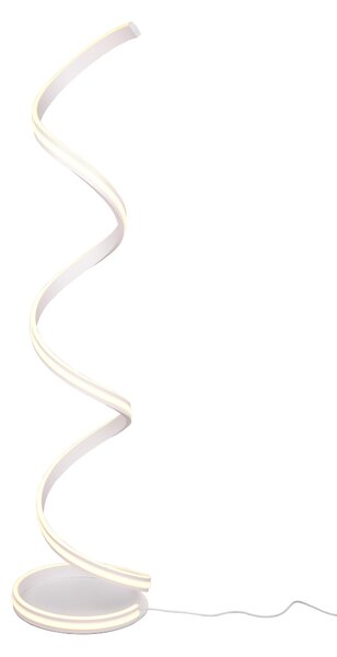 Piantana da Interno a LED in Metallo Bianco Opaco