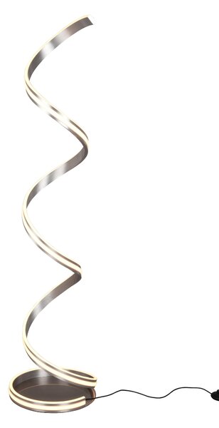Piantana da Interno a LED in Metallo Nickel Opaco