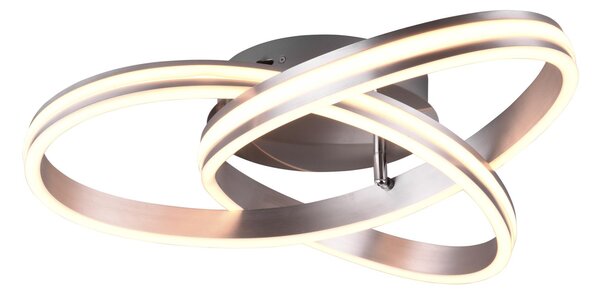 Plafoniera da Interno a LED in Metallo Nickel Opaco
