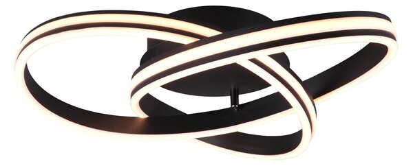 Plafoniera da Interno a LED in Metallo Nero Opaco