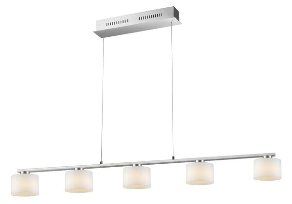 Lampada a Sospensione da Interno a LED in Metallo Nickel Opaco