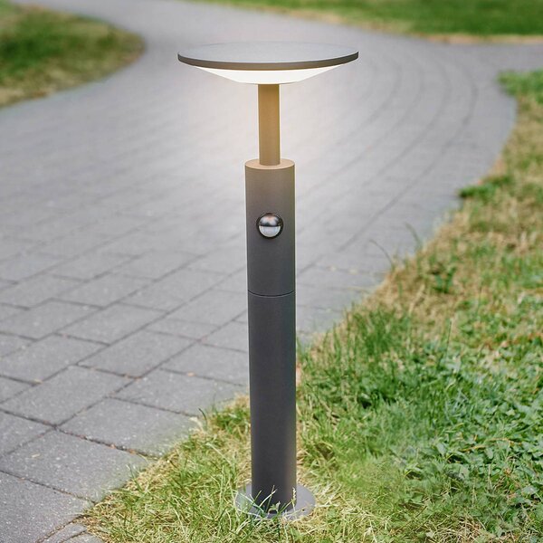 Lampioncino Fenia Lucande, Nero, Alluminio, Moderno, Lampada LED da esterni