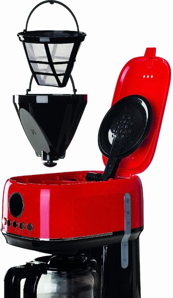 Ariete Macchina Caff Americano Caff Macinato in Polvere 15 Tazze Capacit 1,5 Litri colore Rosso - 00M139600AR0 Moderna