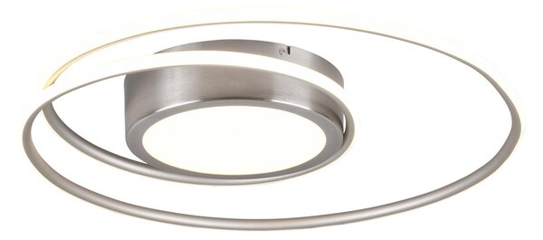 Plafoniera da Interno a LED in Metallo Nickel Opaco