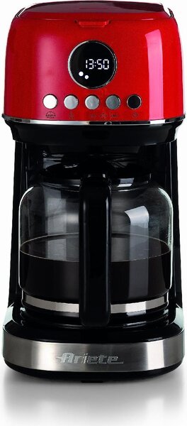 Ariete Macchina Caff Americano Caff Macinato in Polvere 15 Tazze Capacit 1,5 Litri colore Rosso - 00M139600AR0 Moderna