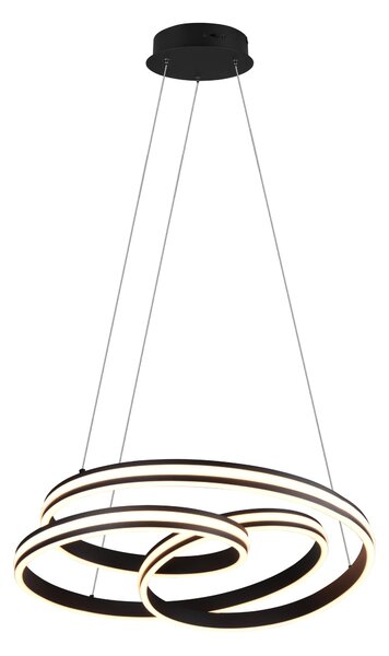 Lampada a Sospensione da Interno a LED in Metallo Nero Opaco