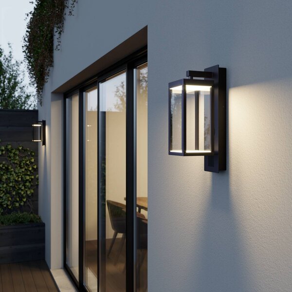 Applique da esterni a LED Ferdinand Lucande, Nero, Alluminio, Moderno, Applique LED da esterni