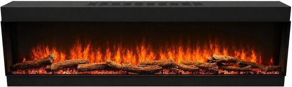 Divina Fire Camino Elettrico da Incasso a Parete Frontale L 150 LED RGB APP DETROIT150 - DFLED150